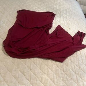 J. Jill Burgundy Maxi Dress